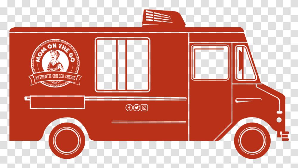 Red Food Truck, Transportation, Vehicle, Fire Truck, Van Transparent Png