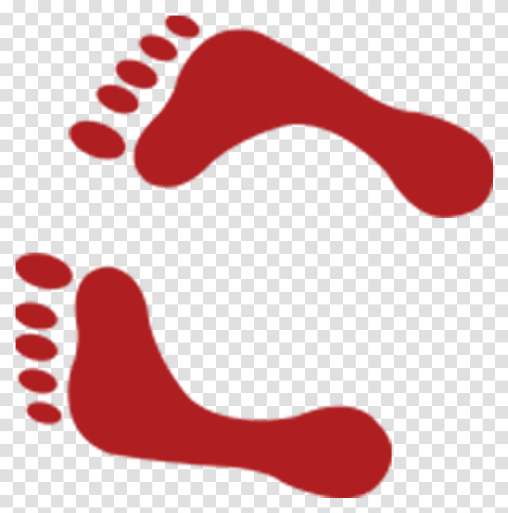 Red Foot Print, Ankle, Footprint, Toe, Heel Transparent Png