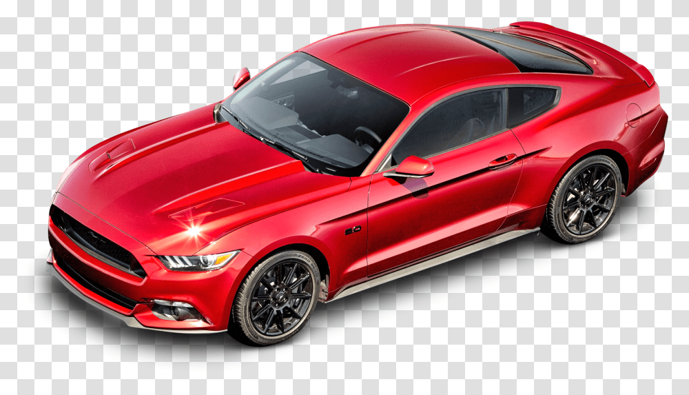 Red Ford Mustang Gt Car Image 2016 Ford Mustang Roof, Sports Car, Vehicle, Transportation, Automobile Transparent Png