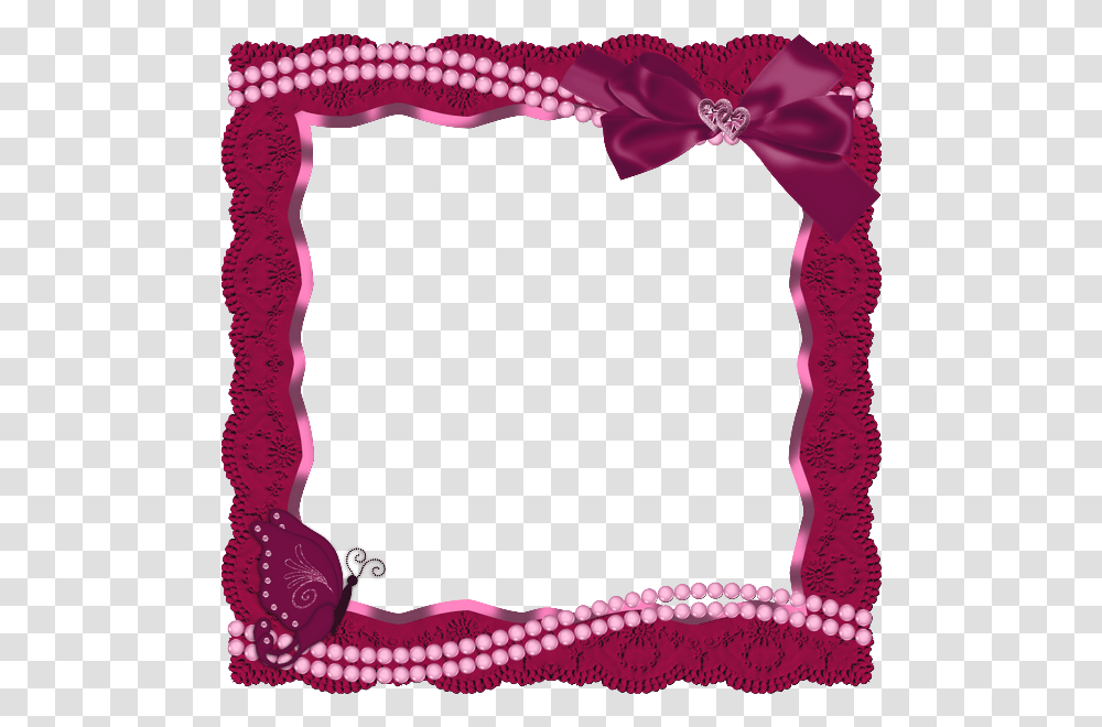 Red Frame With Butterfly Ribbon And Gallery, Purple, Alphabet, Label Transparent Png