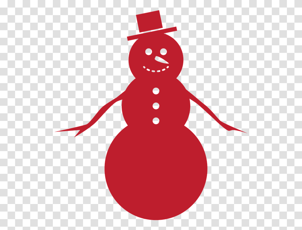 Red Frosty The Snowman, Winter, Outdoors, Nature Transparent Png
