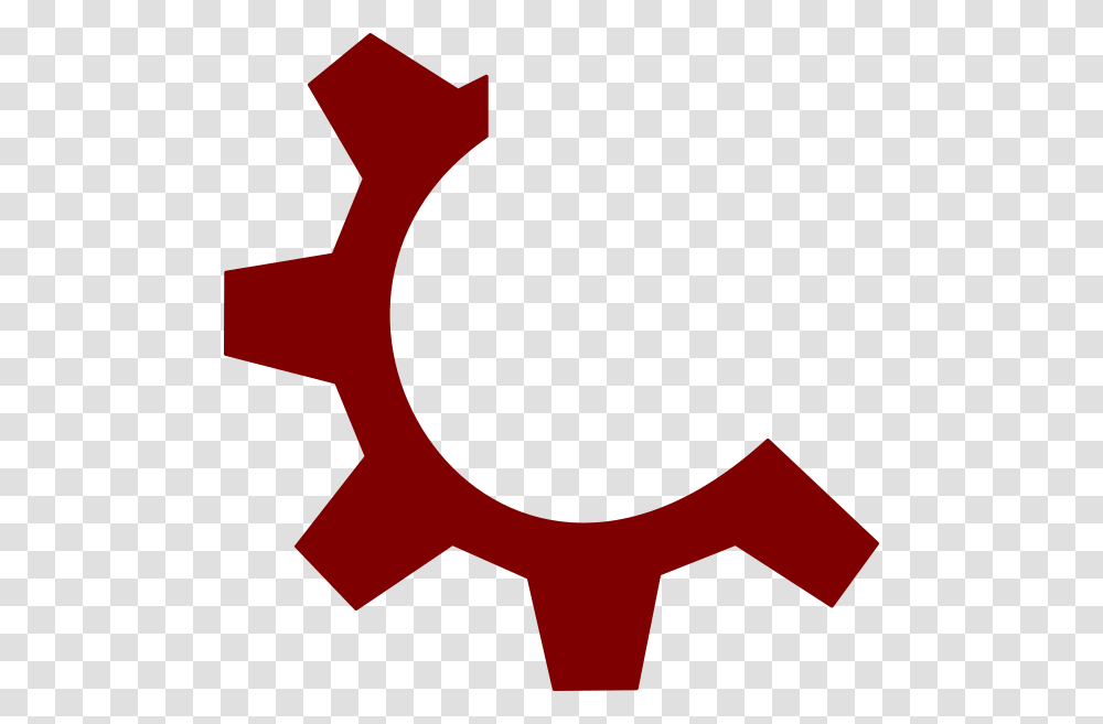 Red Gear, Machine, Axe, Tool Transparent Png