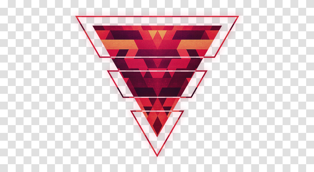 Red Geometric Triangle, Minecraft Transparent Png