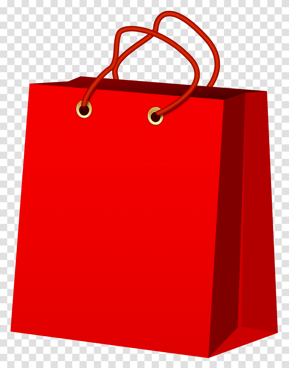 Red Gift Bag Clip Art, Shopping Bag Transparent Png