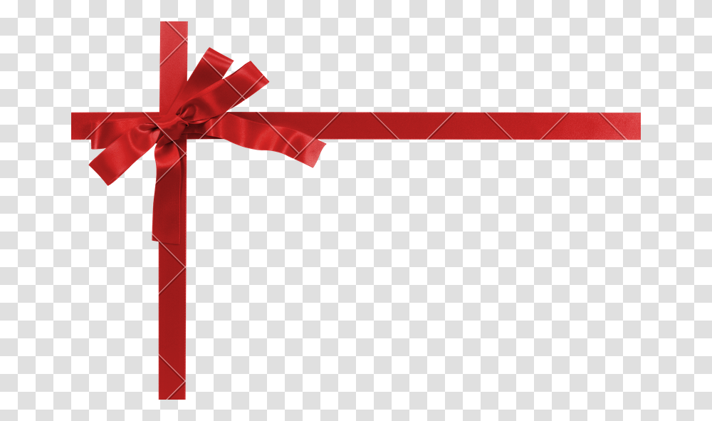 Red Gift Bow, Cross Transparent Png