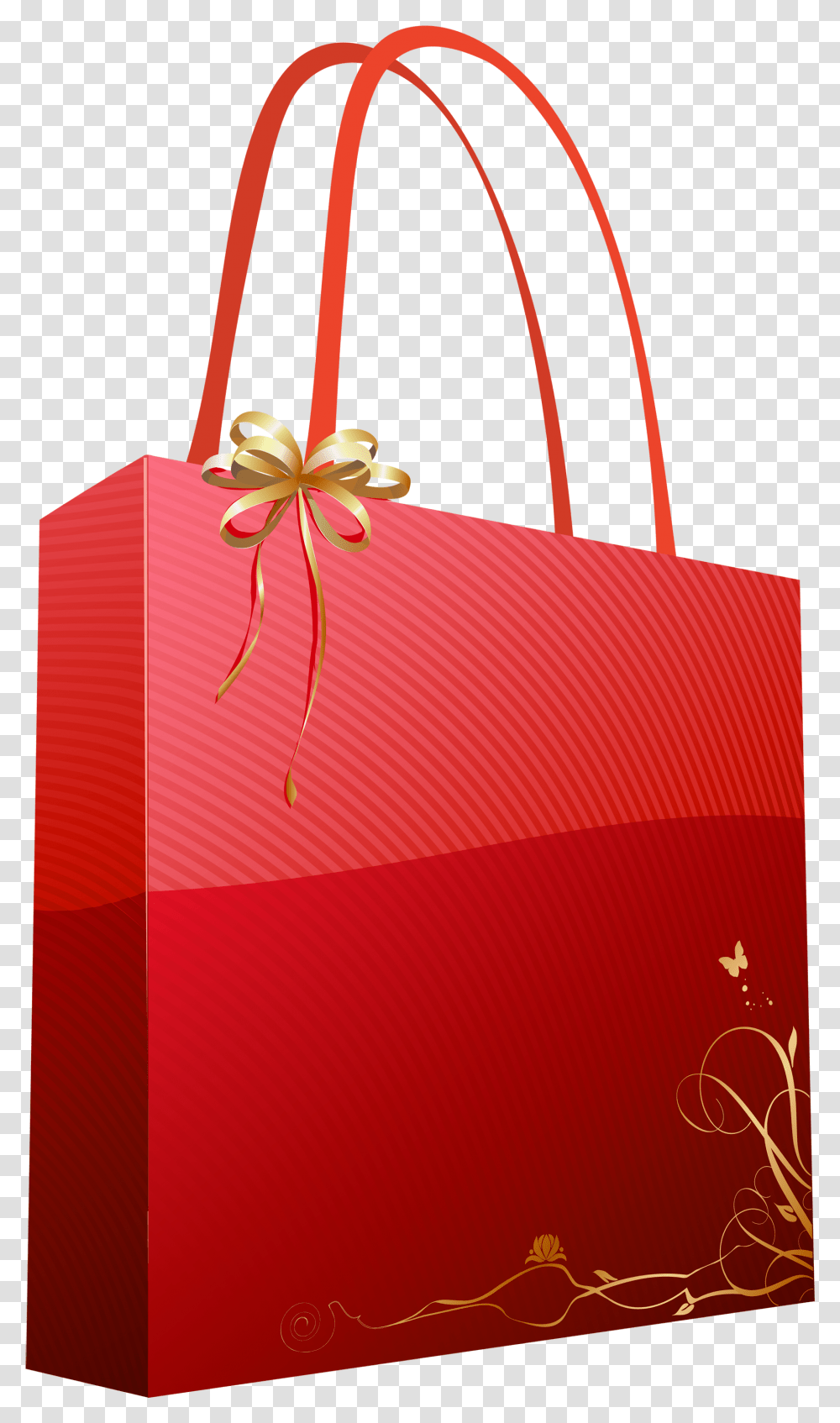 Red Giftbag Picture Free Gift Bag, Shopping Bag, Lamp, Sack Transparent Png