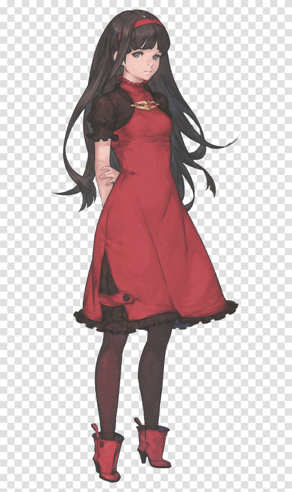 Red Girl Nier Automata, Dress, Person, Female Transparent Png