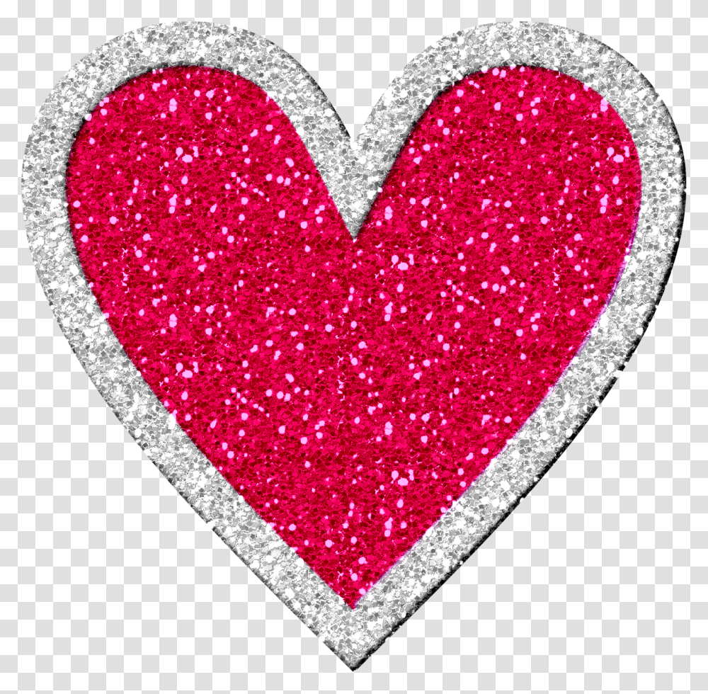 Red Glitter Glitter Heart, Light, Rug Transparent Png