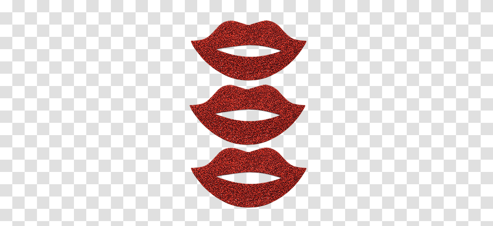 Red Glitter Lips Pack Sticker Bling Bling, Rug, Mouth, Plant, Teeth Transparent Png