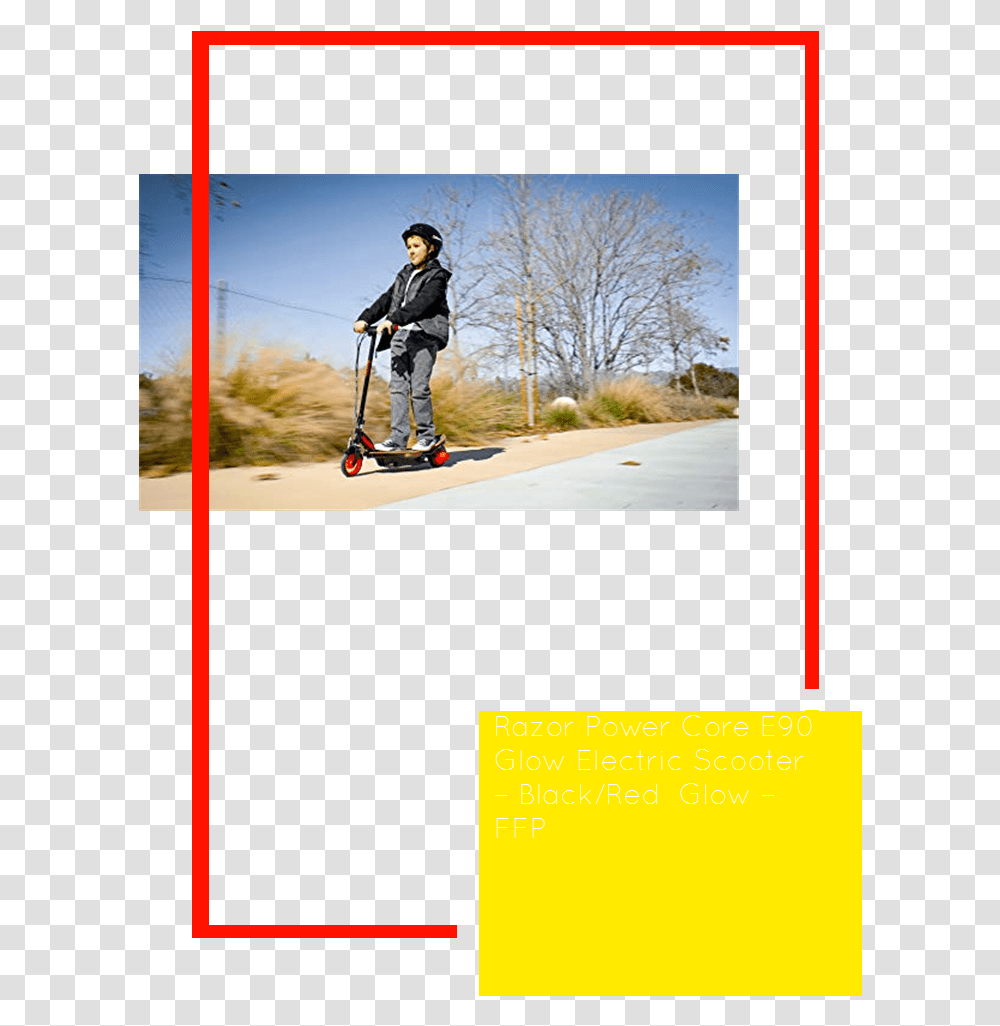 Red Glow, Person, Human, Scooter, Vehicle Transparent Png