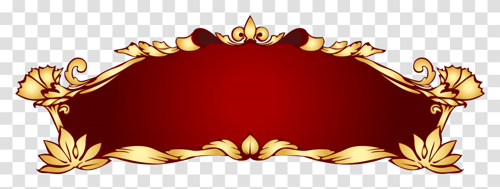 Red Gold Art Nouveau Banner Clip Arts Clip Art Banner, Maroon, Floral Design, Pattern Transparent Png