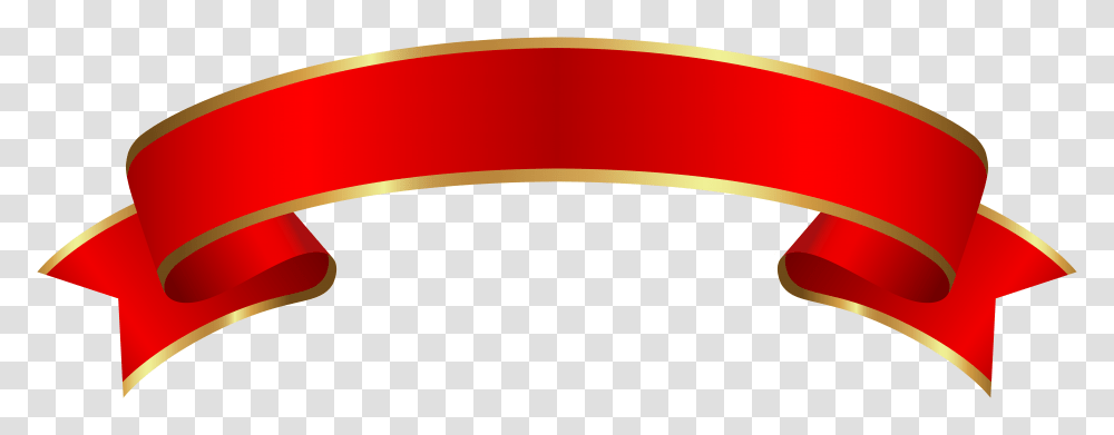 Red Gold Banner Clip, Label, Logo Transparent Png
