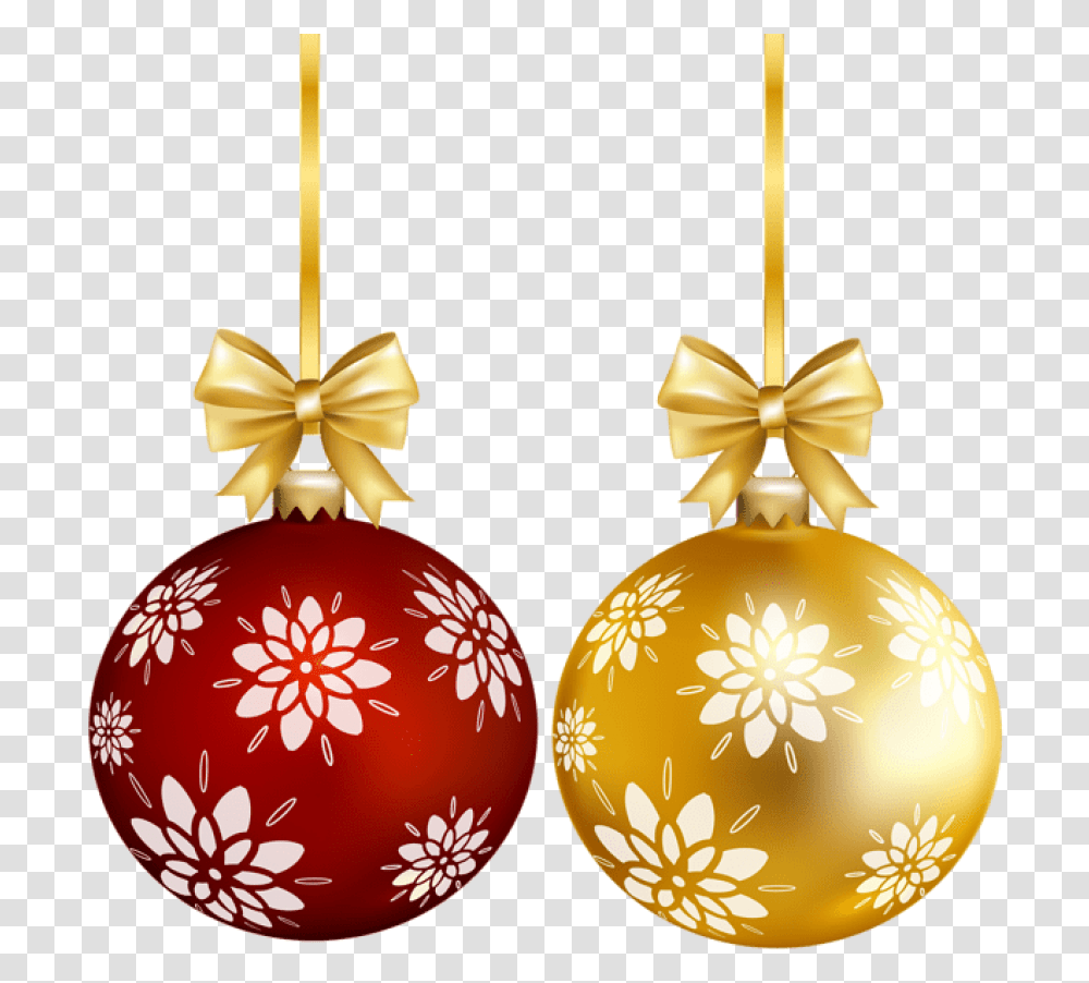 Red Gold Christmas Ball Clip Art Christmas Ball, Ornament, Lamp Transparent Png