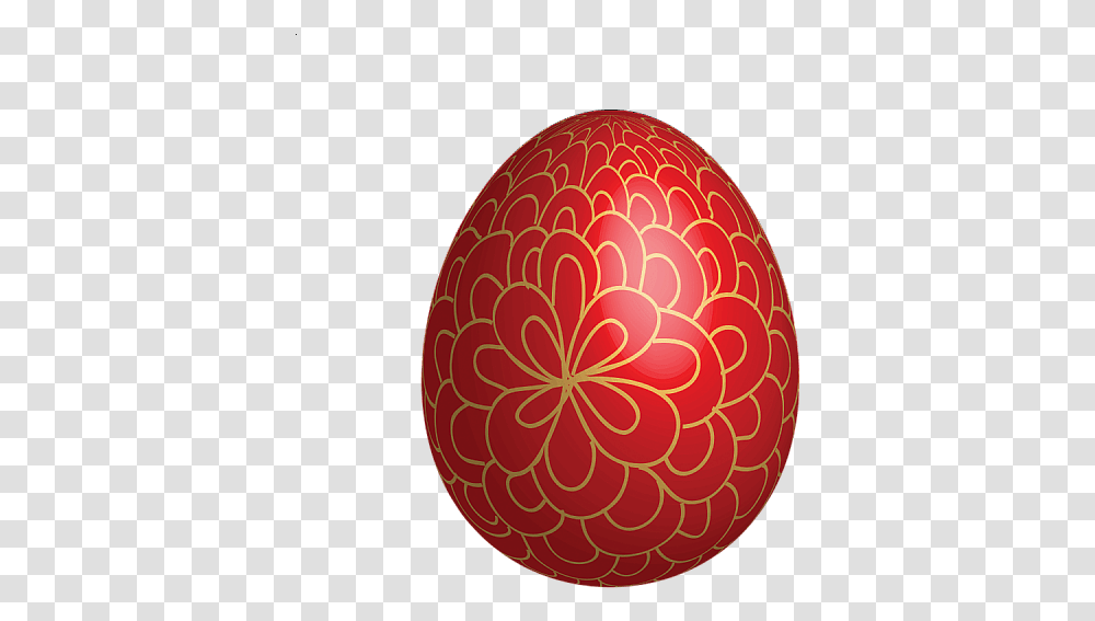 Red Gold Easter Egg Red Easter Eggs Clipart, Food Transparent Png