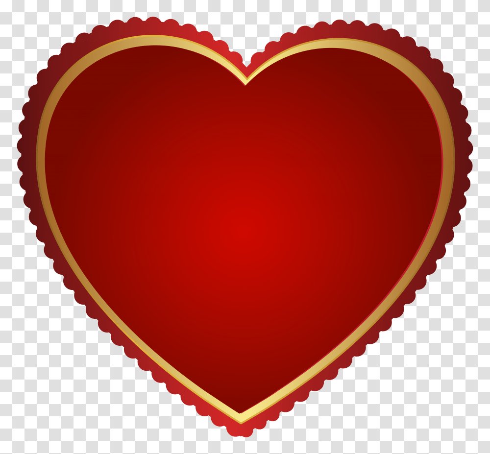 Red Gold Heart Clip Art, Balloon Transparent Png