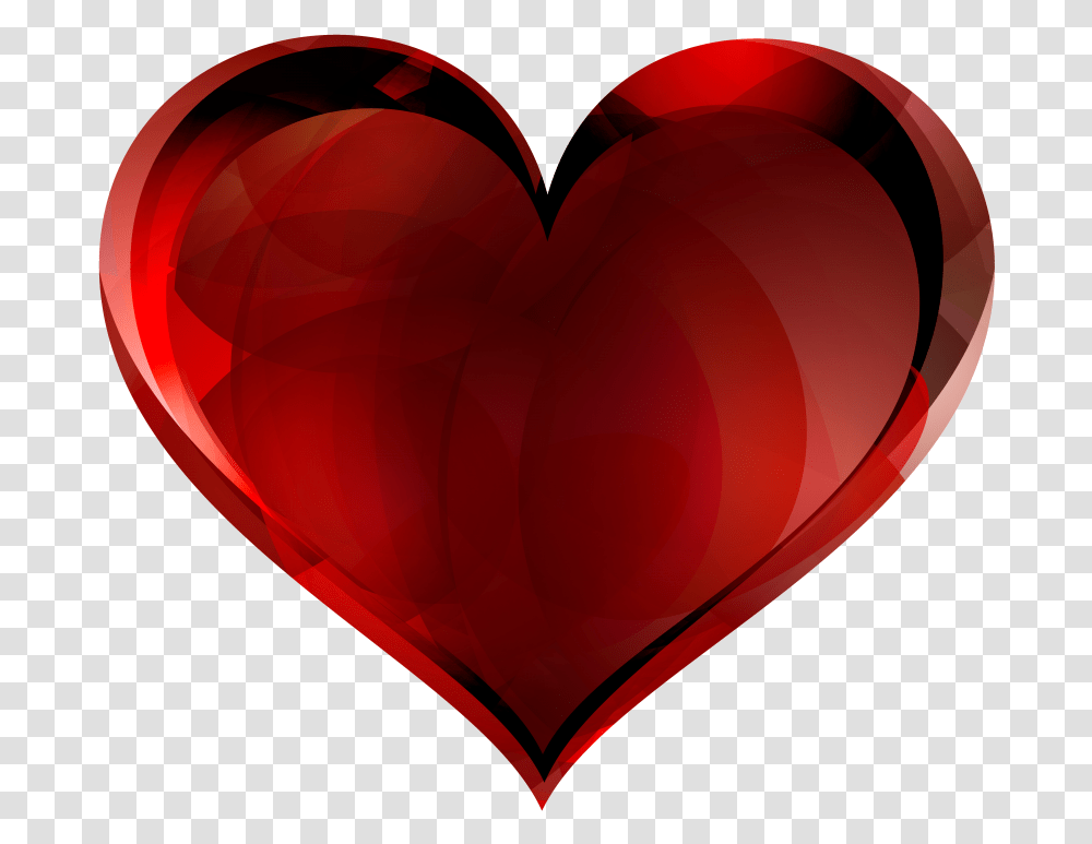 Red Gradient Heart, Balloon Transparent Png