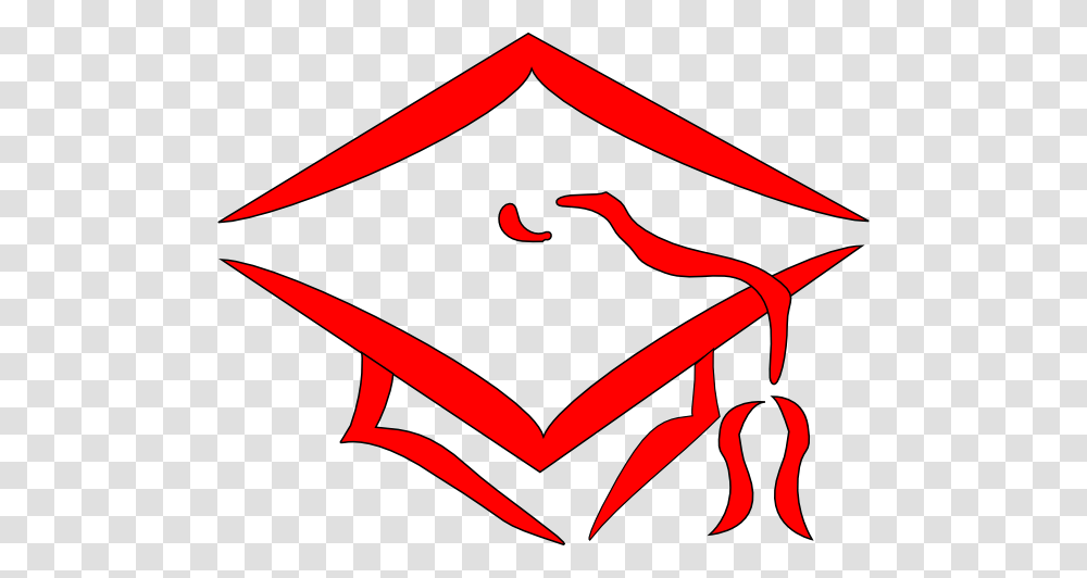 Red Graduation Cap Clip Art, Star Symbol, Label Transparent Png