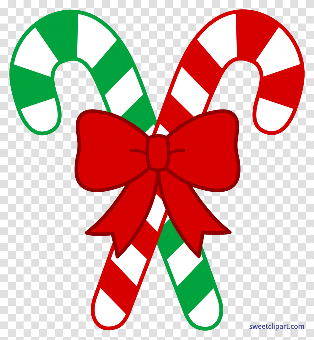 Red Green Candy Canes Bow Clip Art, Dynamite, Bomb, Weapon, Weaponry Transparent Png