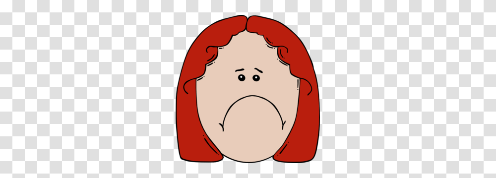 Red Hair Clipart Art, Face, Label, Heart Transparent Png