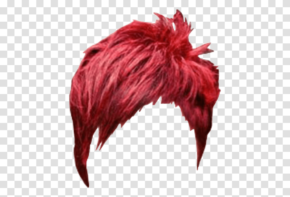Red Hair Wig, Person, Flamingo, Bird, Animal Transparent Png