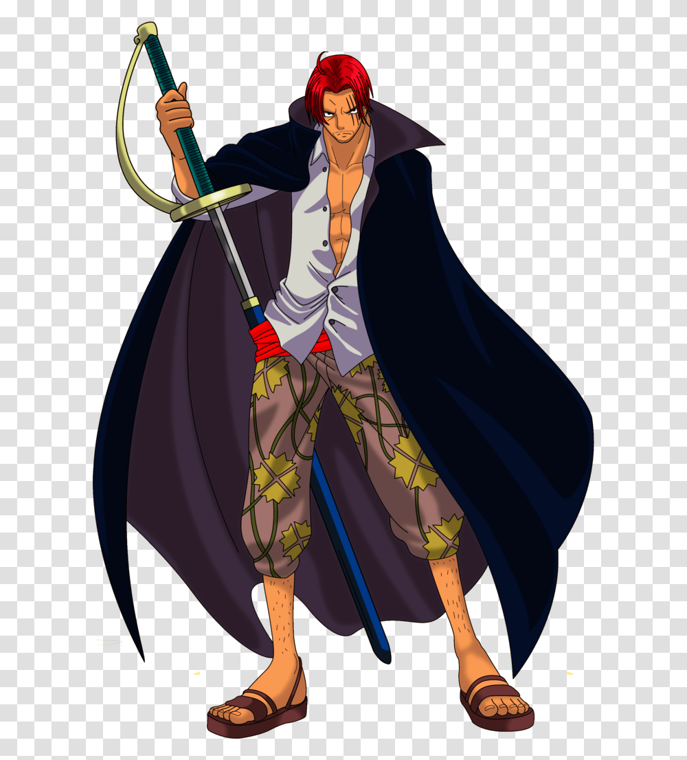 Red Haired Shanks - Swordsmen Shanks One Piece, Clothing, Apparel, Person, Human Transparent Png