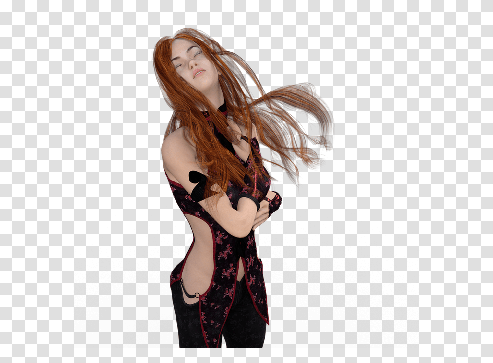 Red Haired Woman, Dance Pose, Leisure Activities, Person, Costume Transparent Png