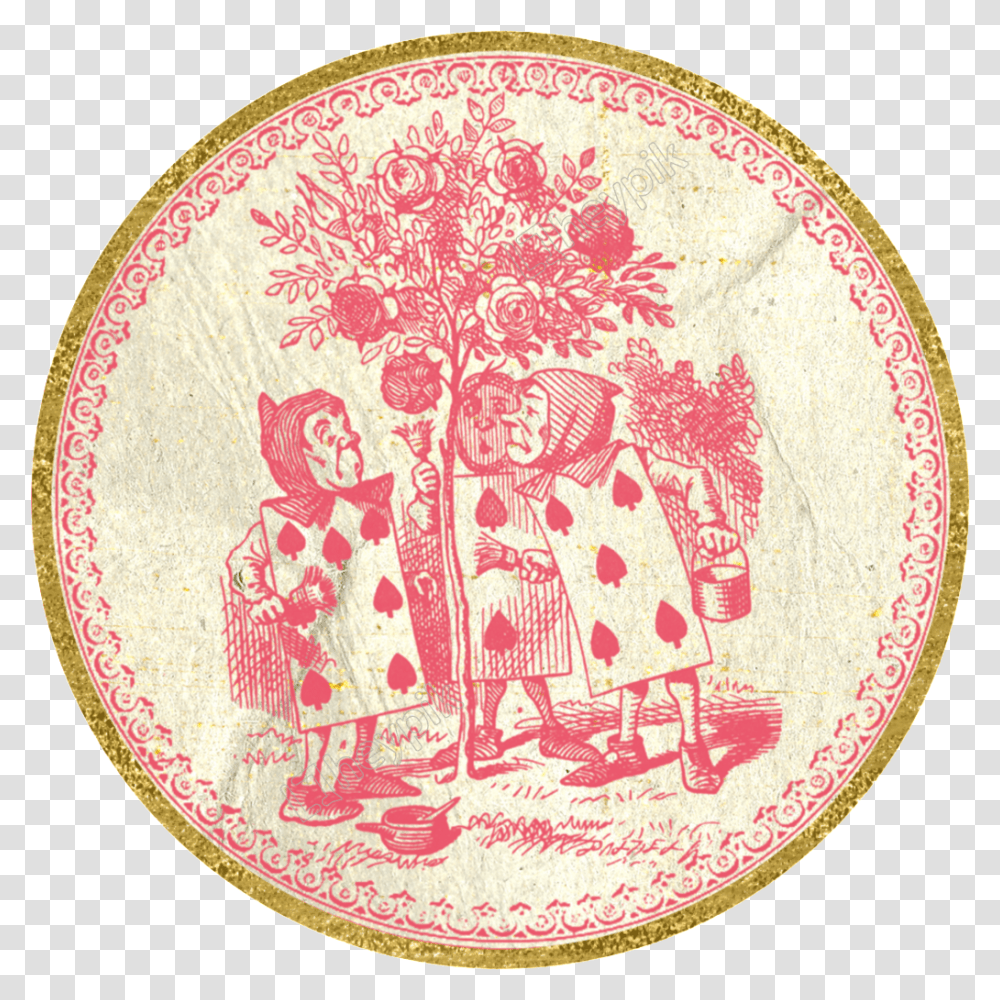 Red Hand Drawn Circle Picture 1867958 Original Alice In Wonderland Drawing, Rug, Coin, Money, Symbol Transparent Png