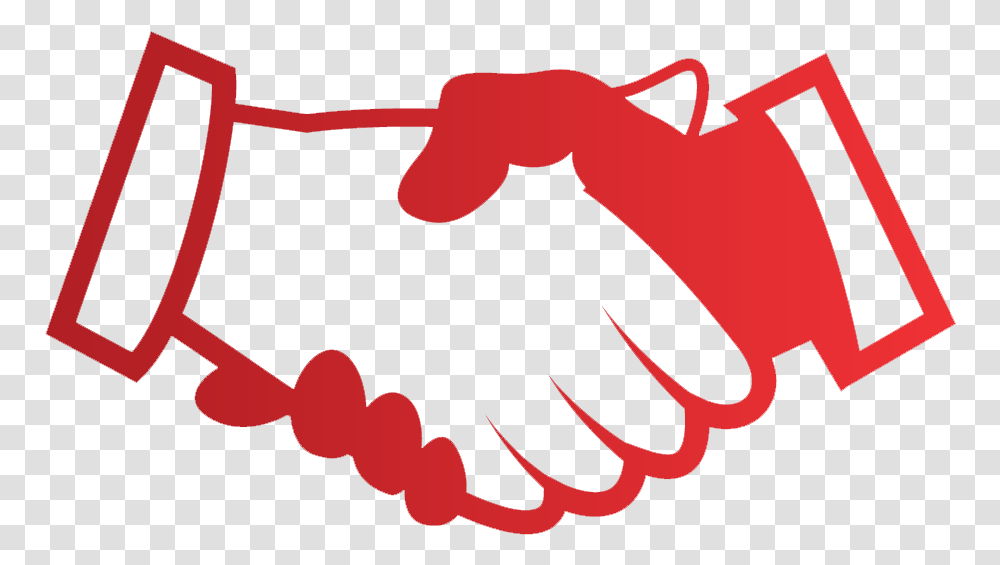 Red Hand Shake Icon, Handshake Transparent Png