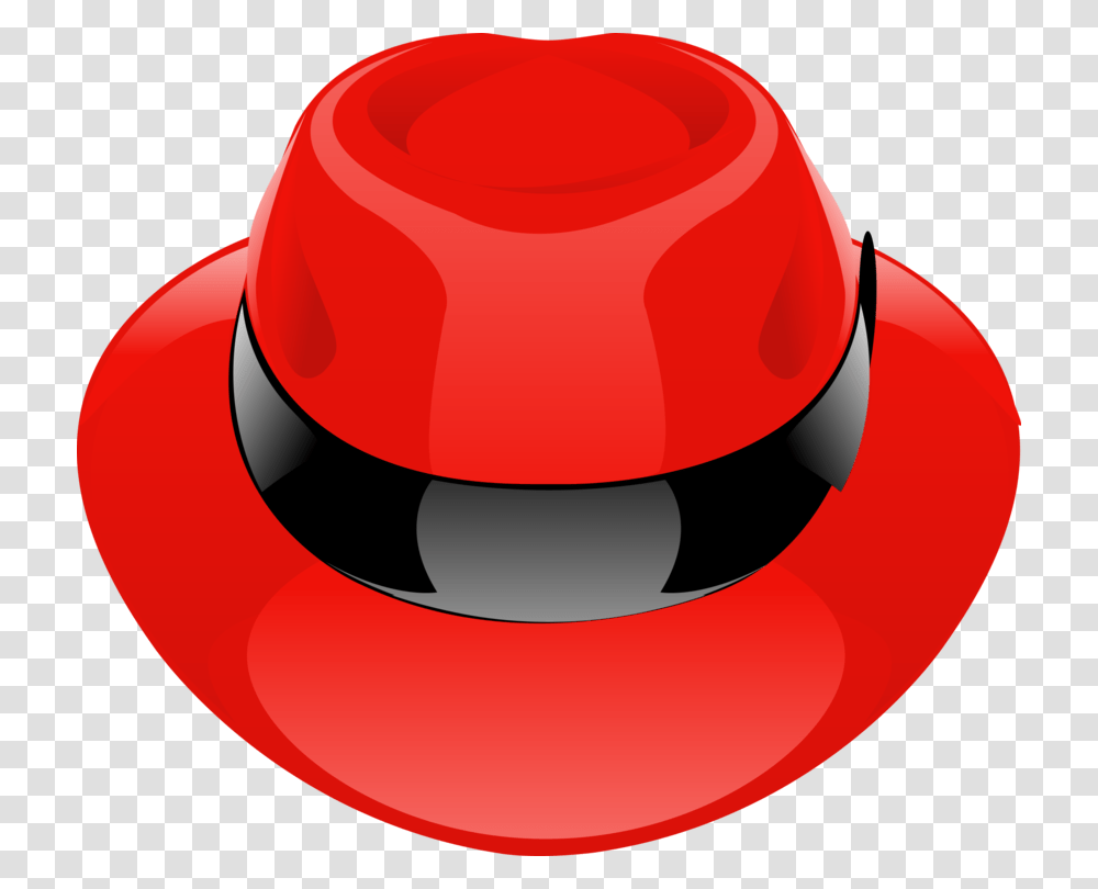 Red Hat Software Red Hat Enterprise Linux Fedora Computer Icons, Apparel, Cowboy Hat, Helmet Transparent Png