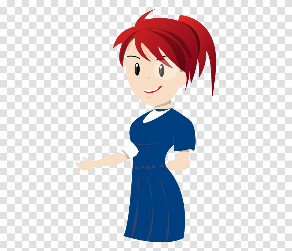 Red Head Cliparts, Female, Person, Costume, Dress Transparent Png
