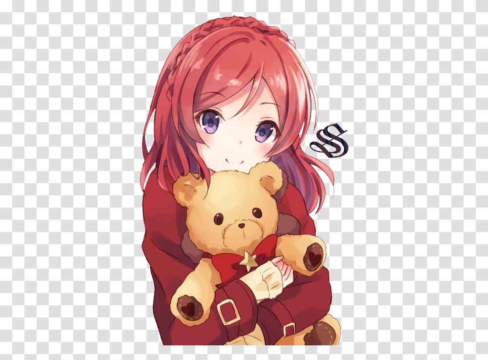 Red Headed Anime Girls Posted By Ryan Tremblay Cute Anime Girl Red Hair, Comics, Book, Manga, Helmet Transparent Png