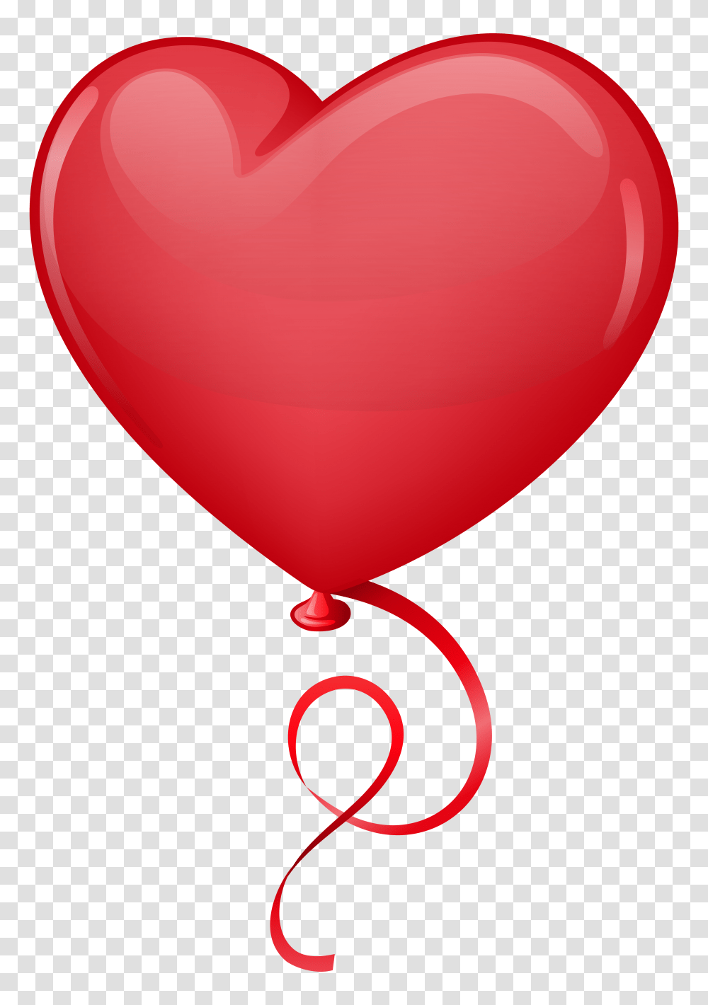 Red Heart Balloon Clip Art Transparent Png