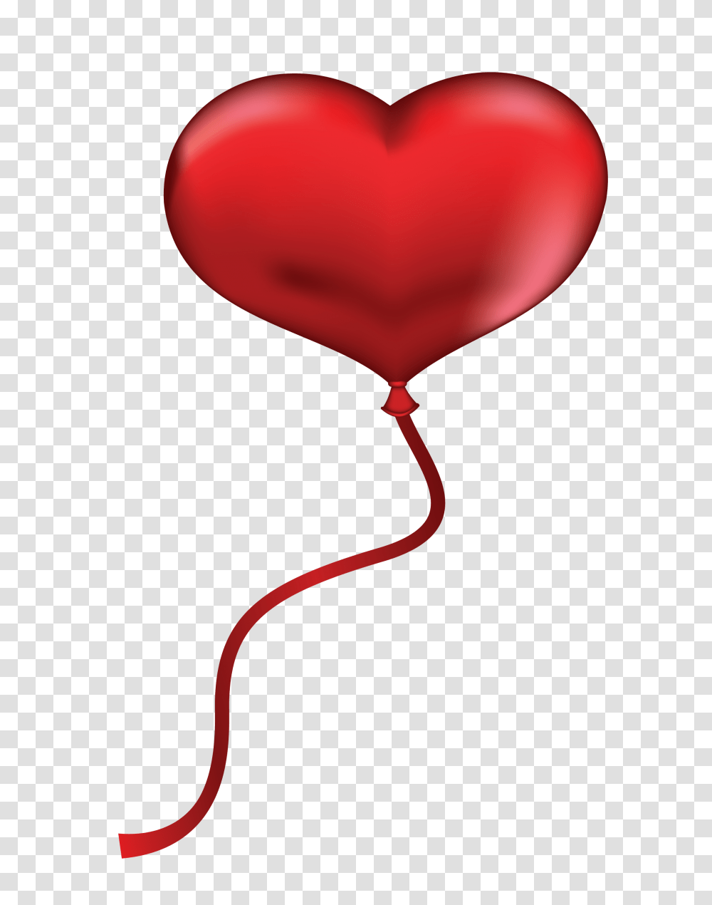 Red Heart Balloon Clipart Transparent Png