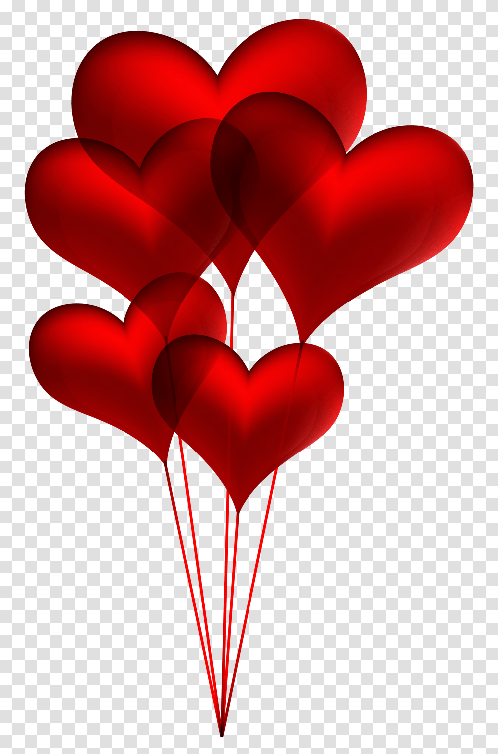 Red Heart Balloons Clip Art Gallery, Cross, Flower Transparent Png