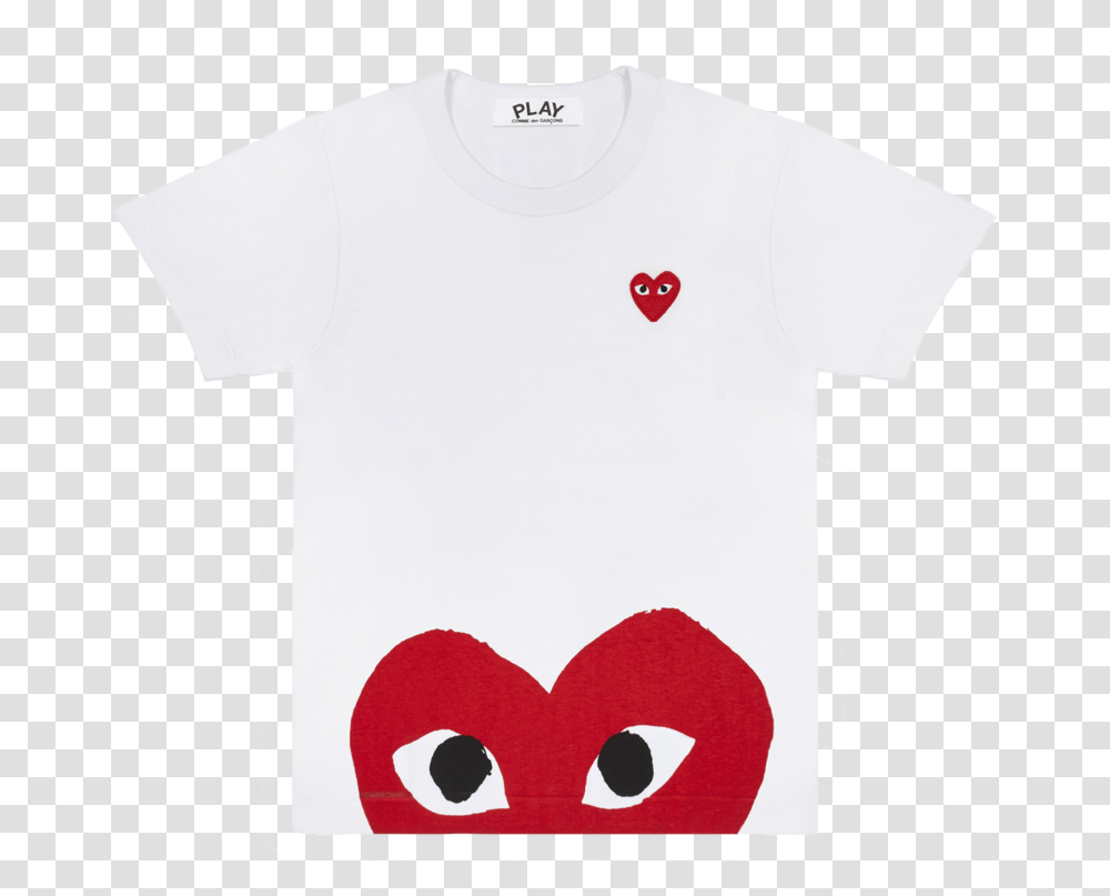 Red Heart Cdg T Shirt Red Heart, Apparel, T-Shirt, Angry Birds Transparent Png