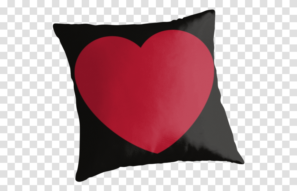 Red Heart Emoji Cushion, Pillow, Balloon, Interior Design, Indoors Transparent Png