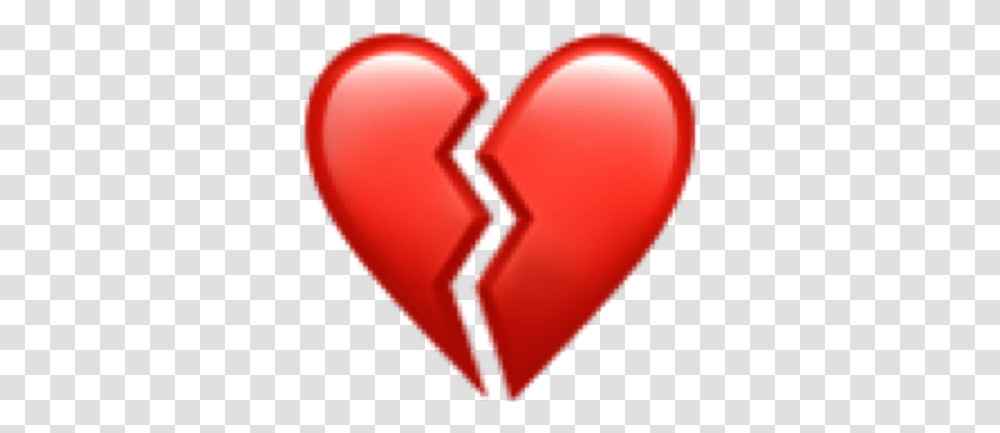 Red Heart Emoji Iphone Iphoneemoji Broken Heart Ios Emoji, Balloon Transparent Png