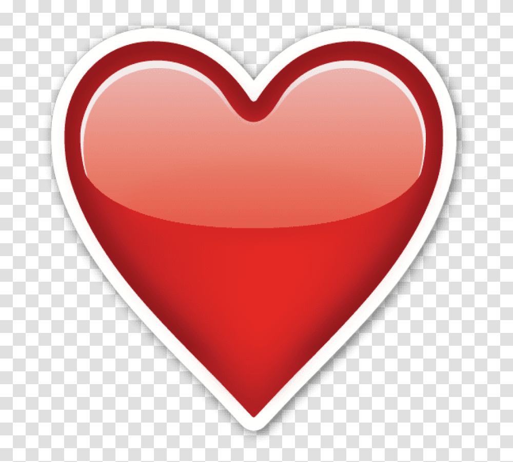 Red Heart Emoji White Border, Label Transparent Png