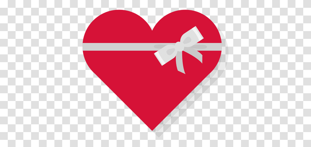 Red Heart Gift Box Silver Bow Icon 26 Familygiftsco,  Transparent Png