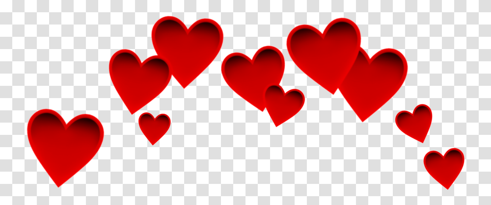 Red Heart Hearts Heartred Redheart Crown Emoji Heart Crown Transparent Png