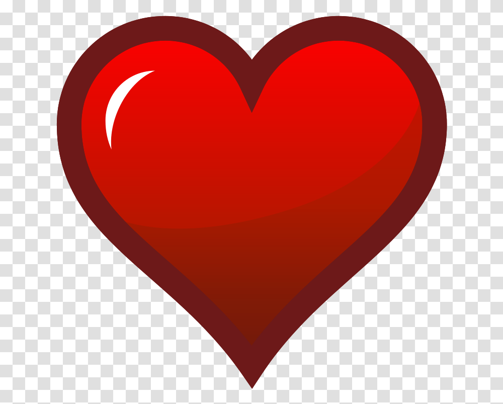 Red Heart Icon Dark Border Red Heart Icon, Cushion Transparent Png