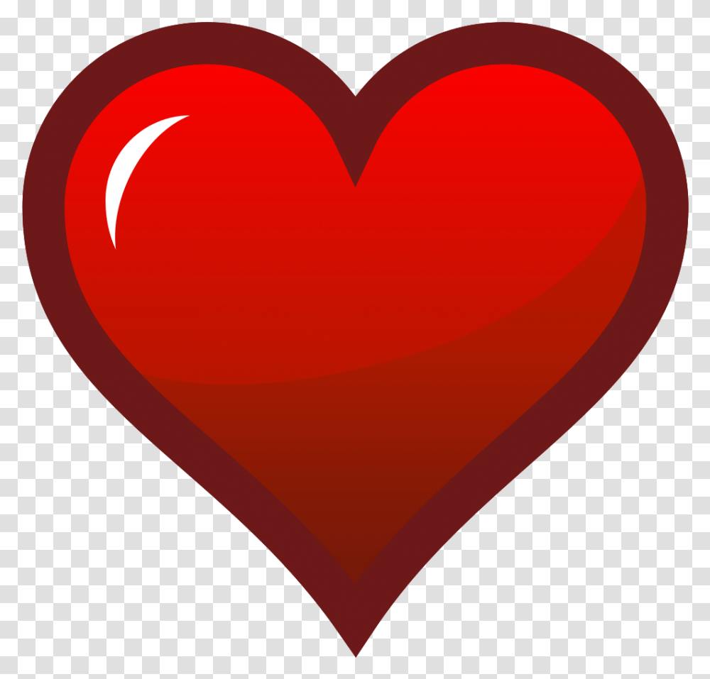Red Heart Icon Dark Border Red Heart Icon, Pillow Transparent Png