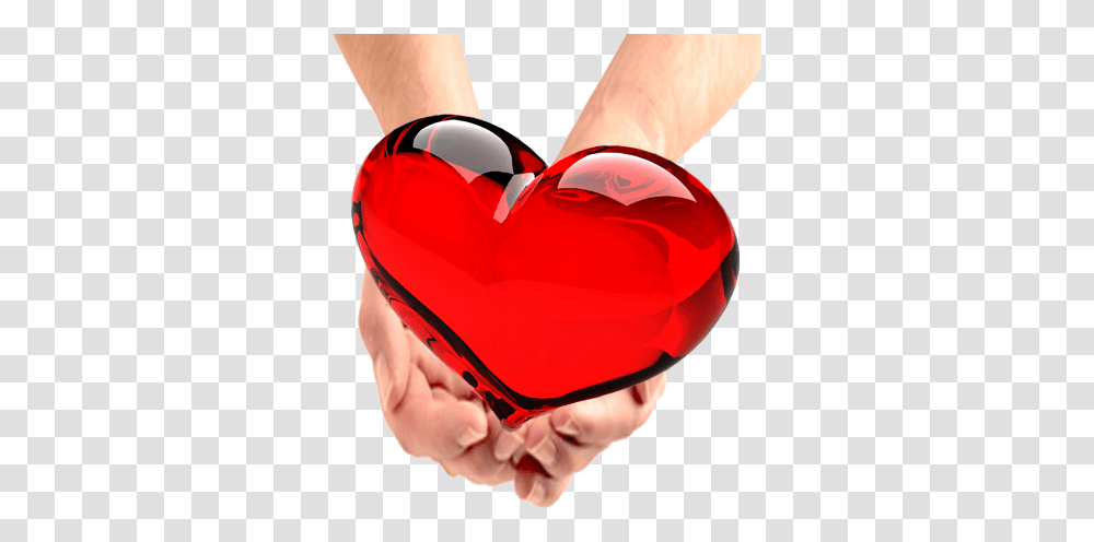 Red Heart In Hands Image Free Images Red Glass Heart, Person, Human Transparent Png