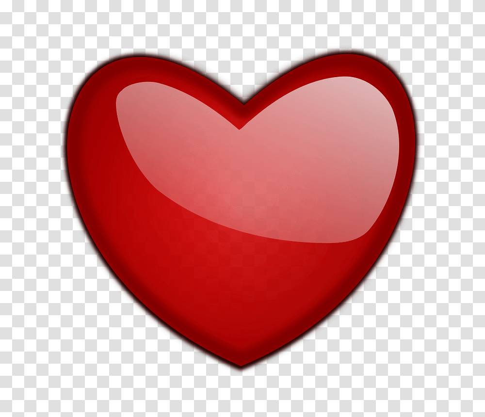 Red Heart In White Background Clipart Gloss Heart, Balloon Transparent Png