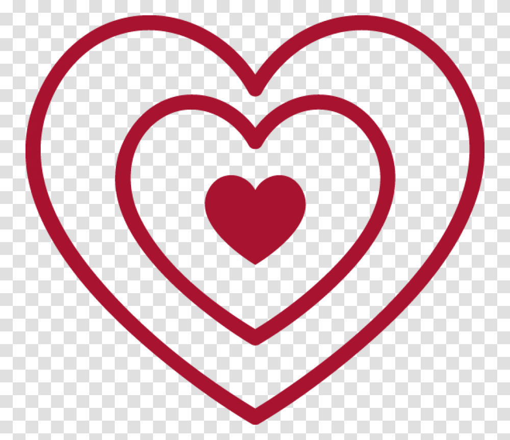 Red Heart Outline Image Heart Outline, Rug Transparent Png