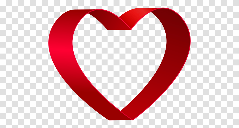 Red Heart Shape Clip, Tape Transparent Png