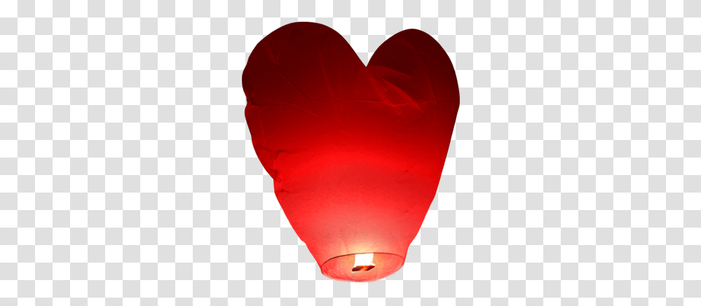 Red Heart Sky Lantern Heart, Lampshade, Balloon, Light Transparent Png