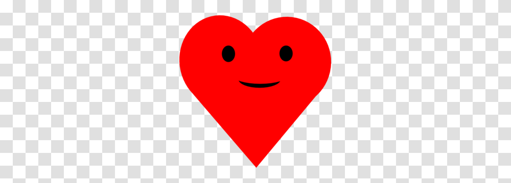 Red Heart Smile Clip Art Transparent Png