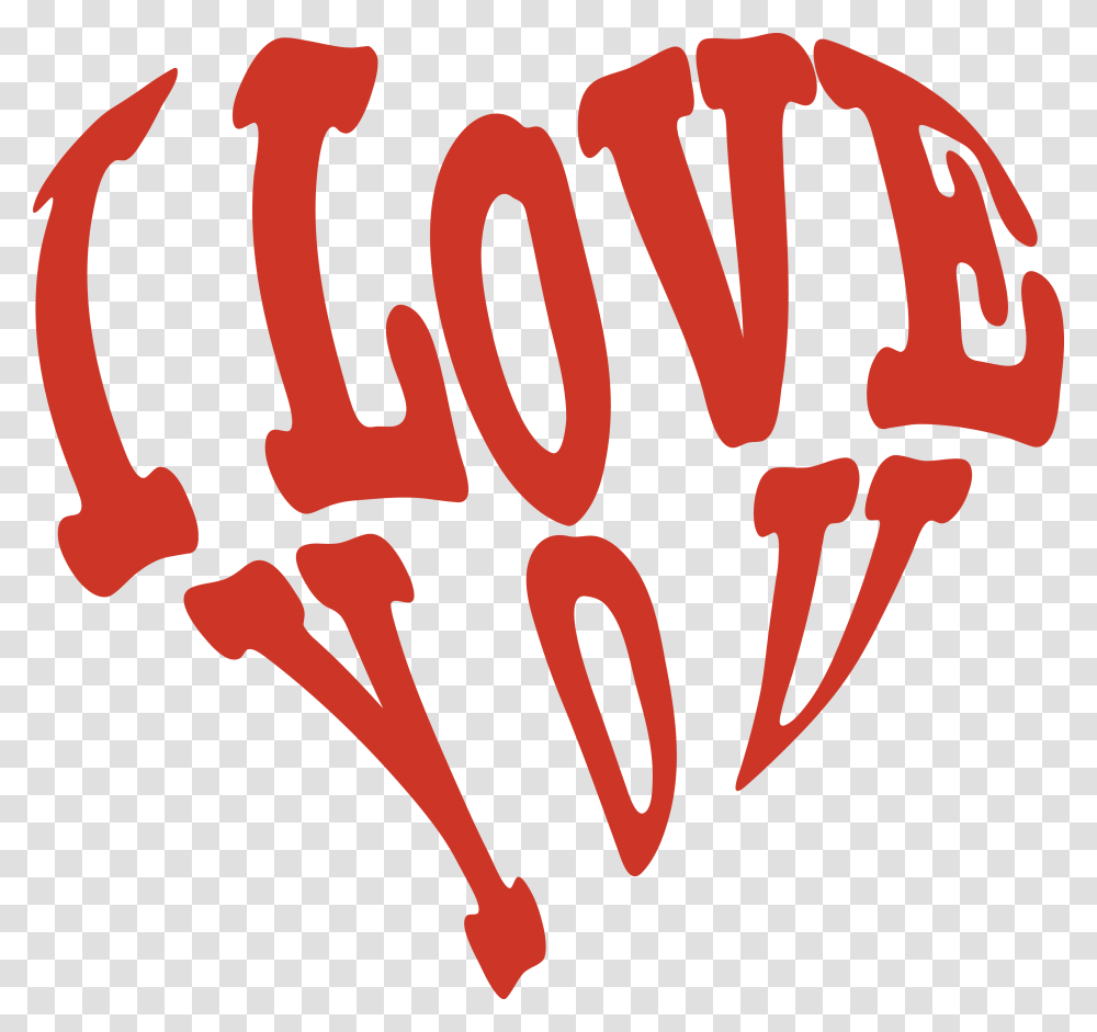 Red Heart, Handwriting, Calligraphy, Alphabet Transparent Png