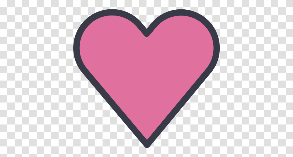 Red Heart With Border Icon Image Girly, Sweets Transparent Png